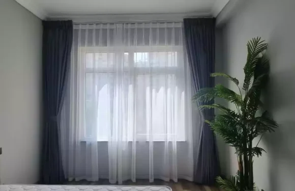 Black curtains installation Service for home dubai